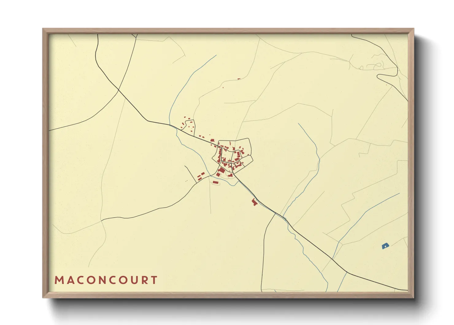 Une affiche de carte sur Maconcourt