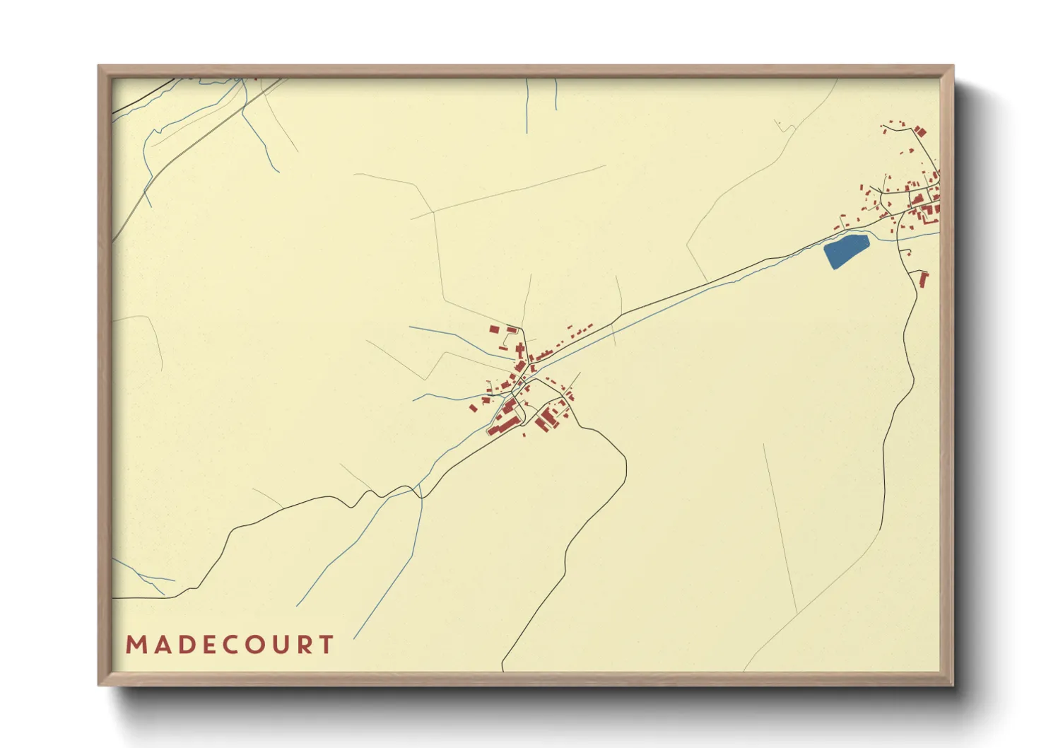 Une affiche de carte sur Madecourt