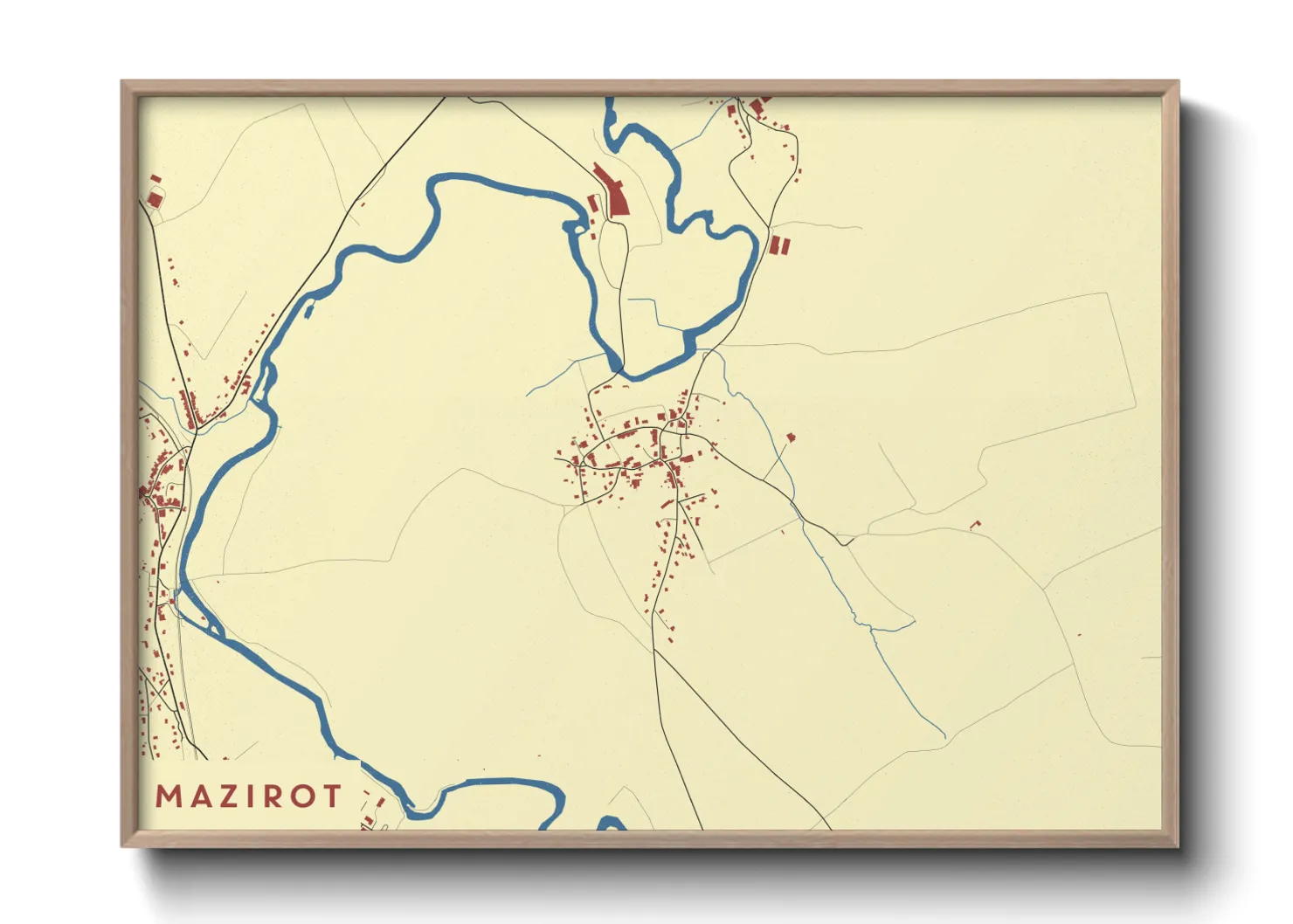 Une affiche de carte sur Mazirot