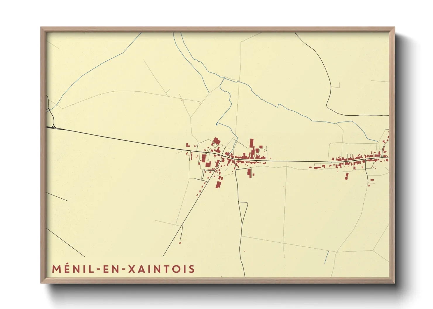 Une affiche de carte sur Ménil-en-Xaintois