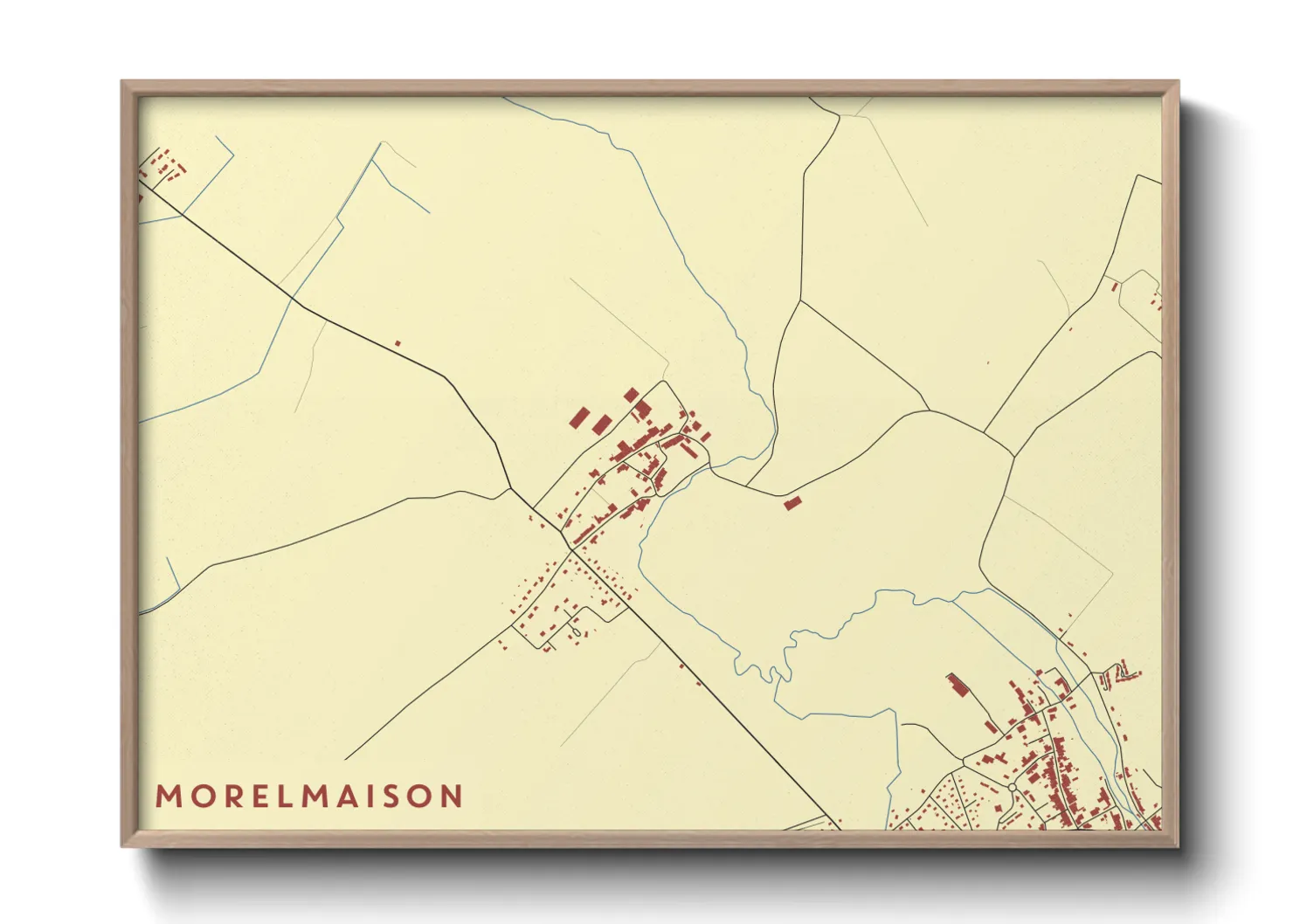Une affiche de carte sur Morelmaison