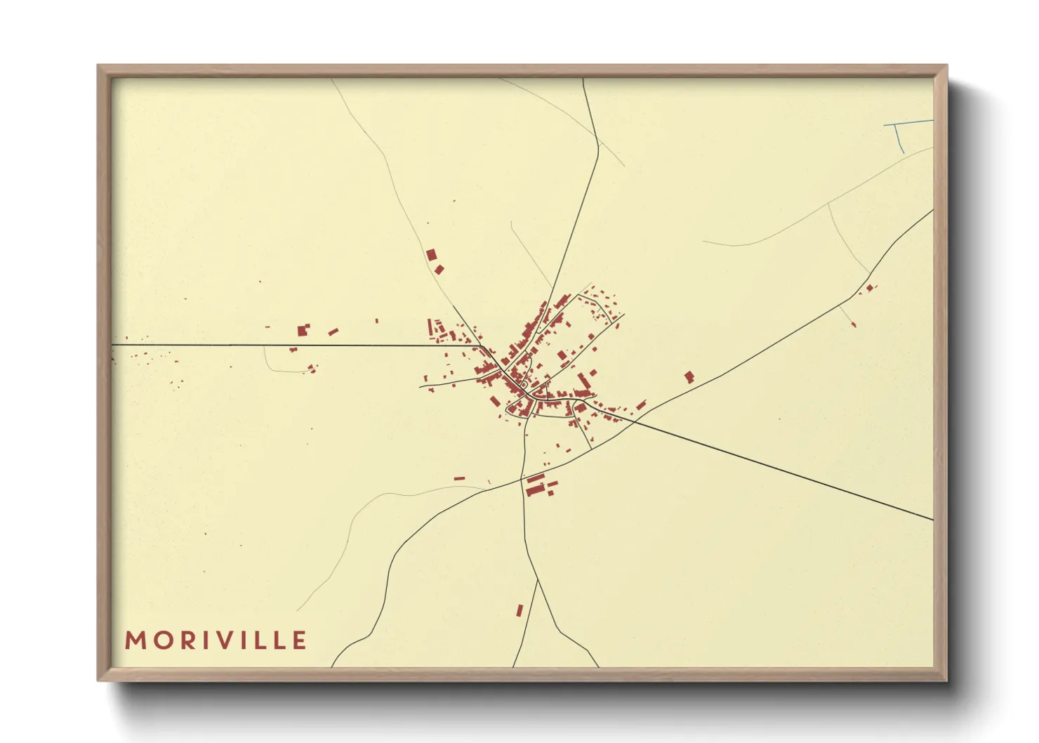 Une affiche de carte sur Moriville