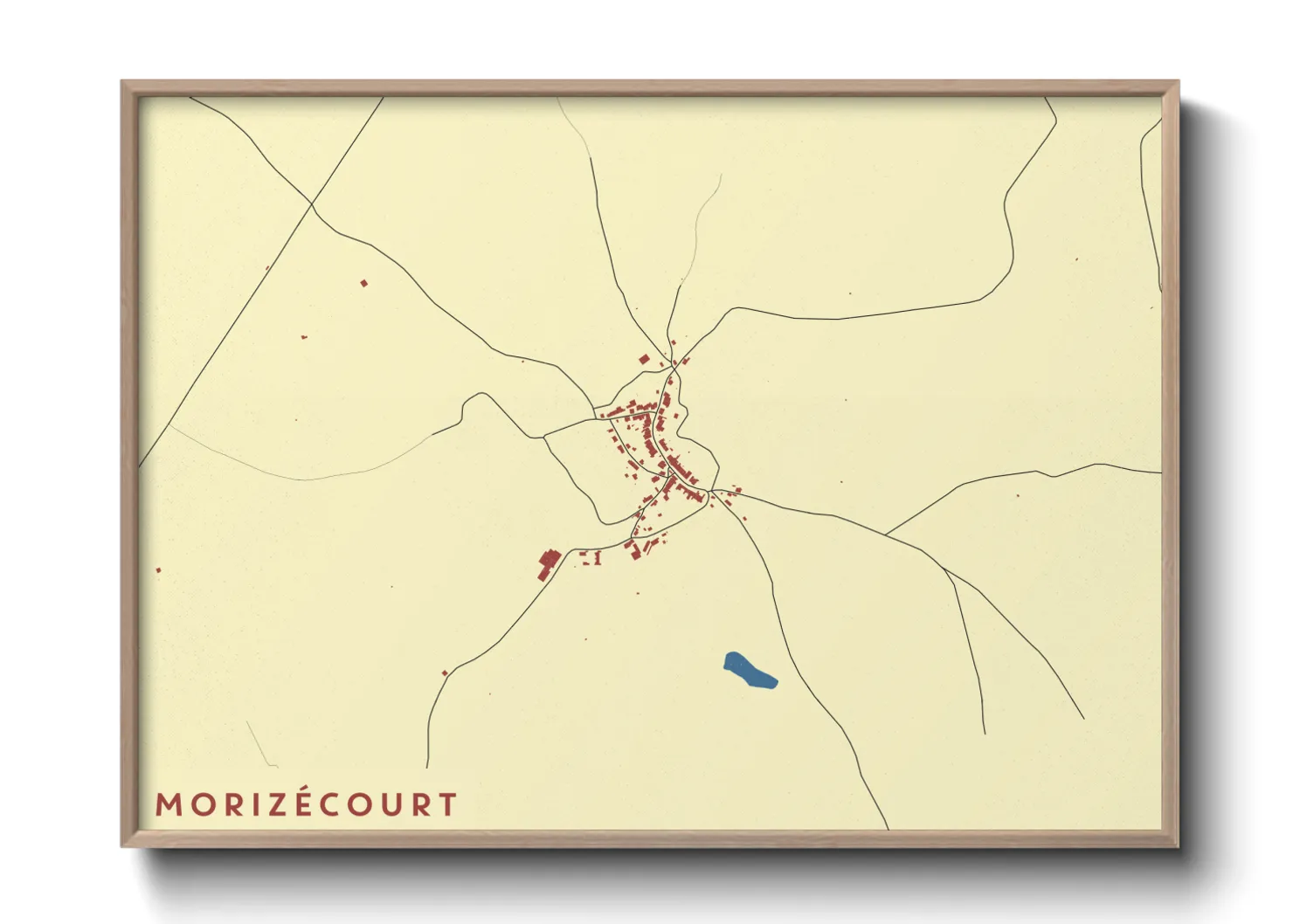 Une affiche de carte sur Morizécourt