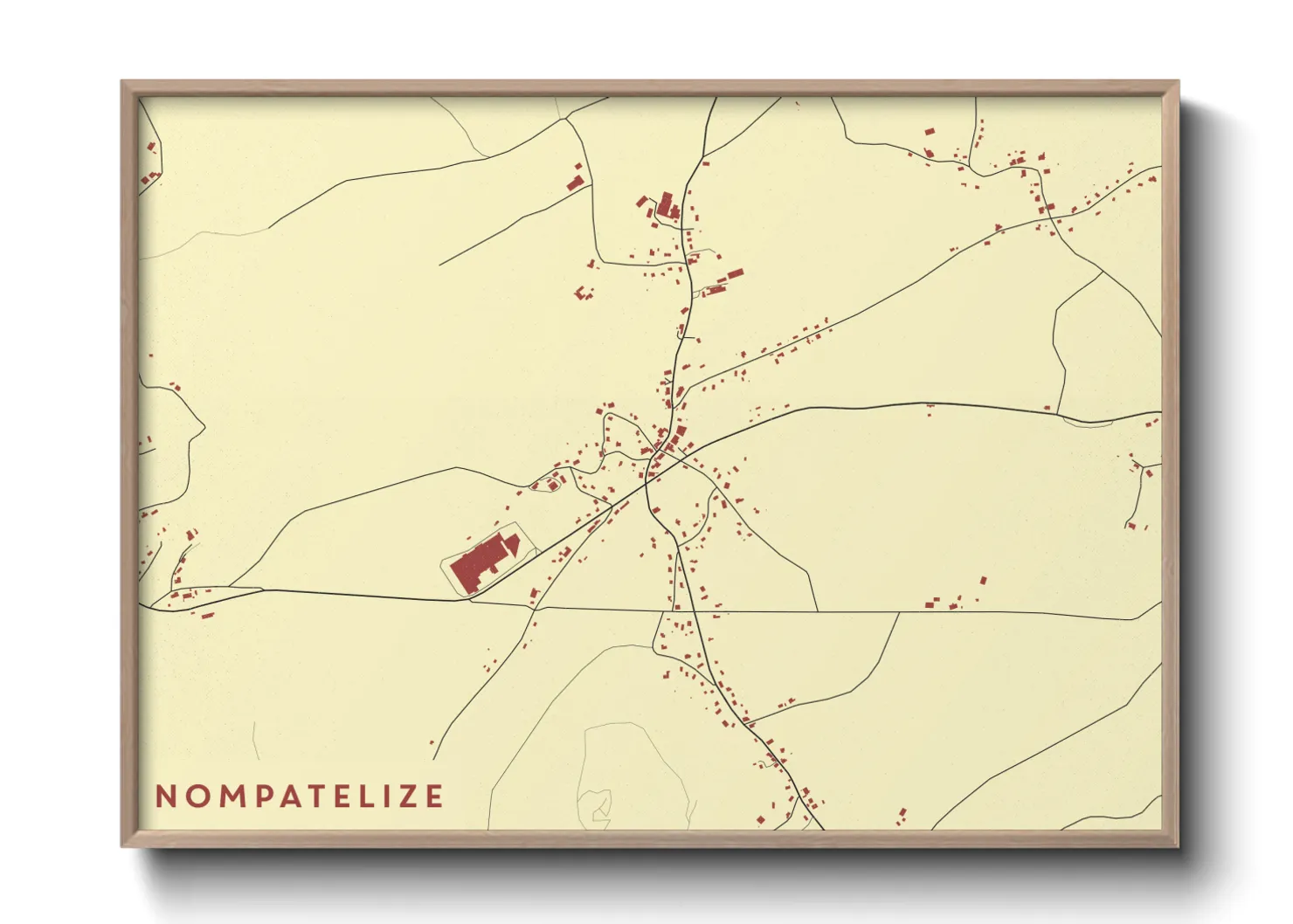 Une affiche de carte sur Nompatelize