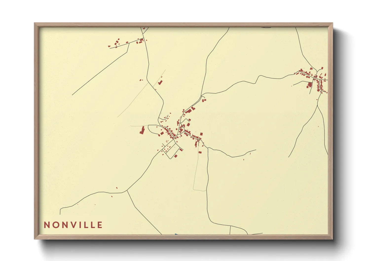 Une affiche de carte sur Nonville