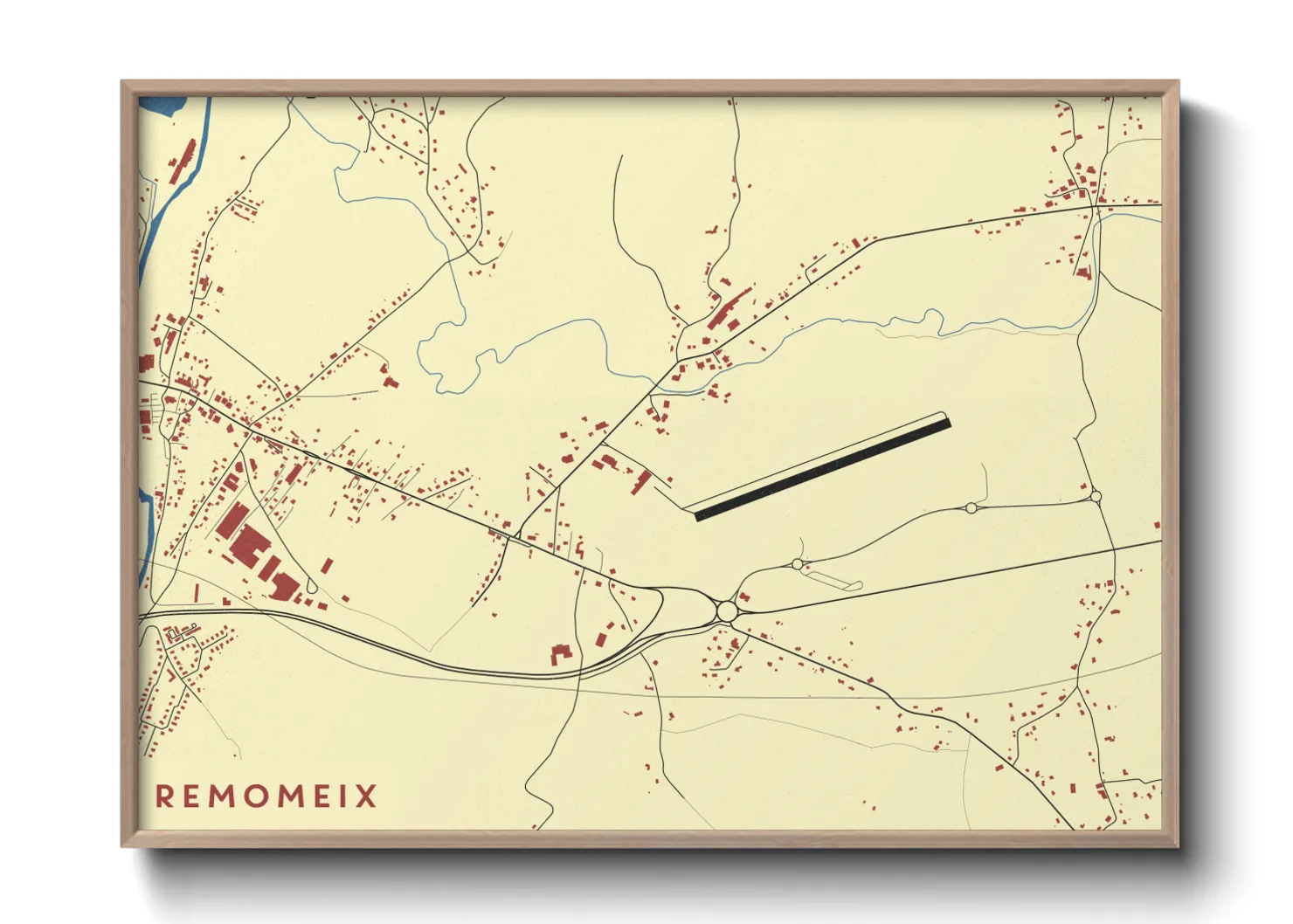 Une affiche de carte sur Remomeix
