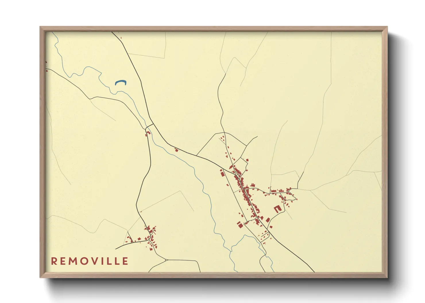 Une affiche de carte sur Removille