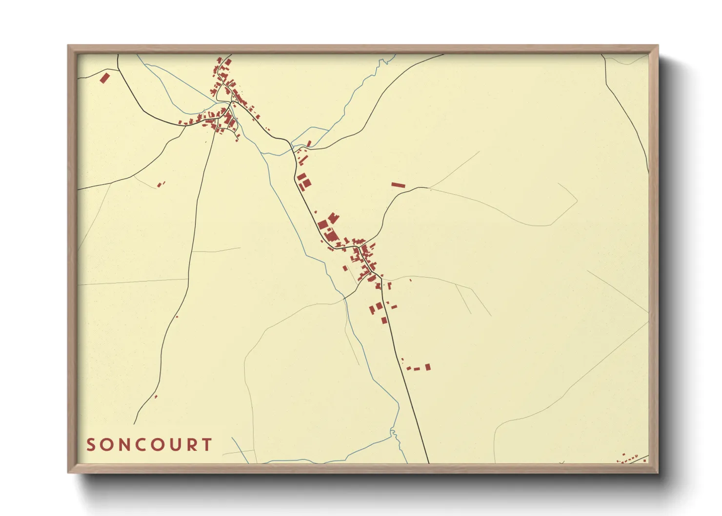 Une affiche de carte sur Soncourt