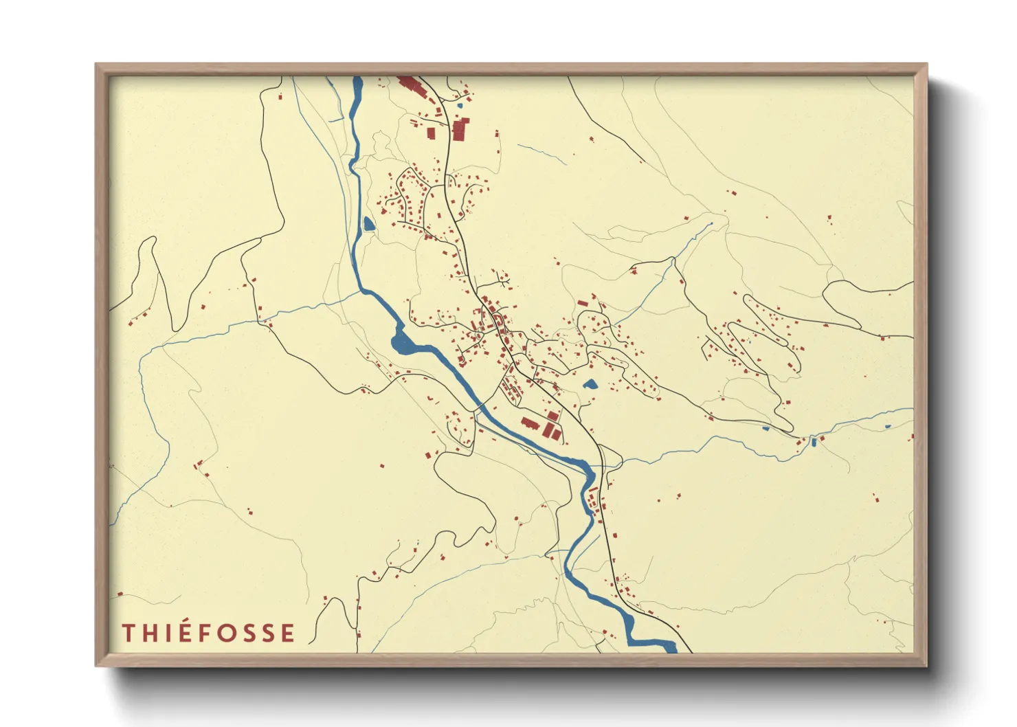 Une affiche de carte sur Thiéfosse