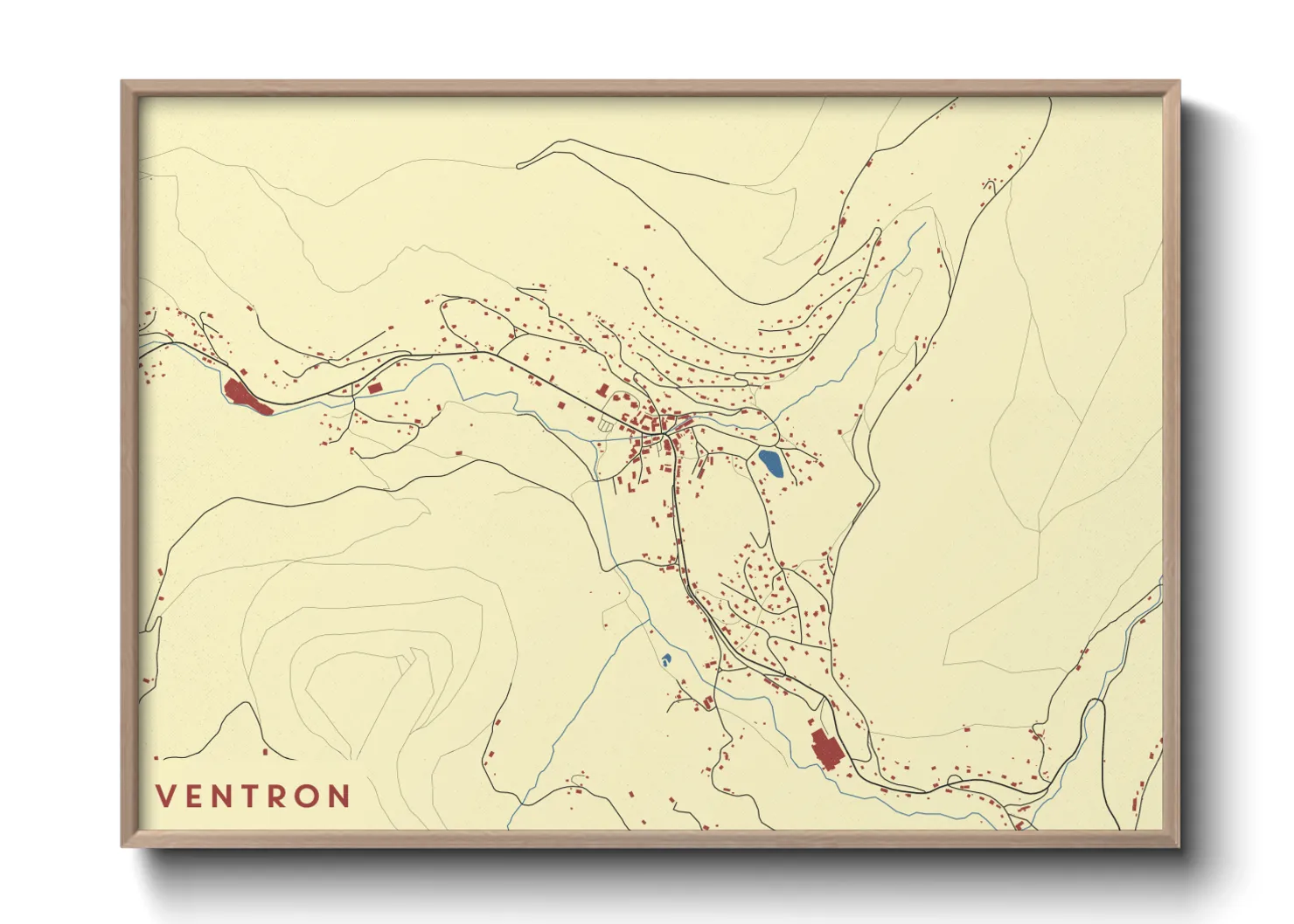 Une affiche de carte sur Ventron