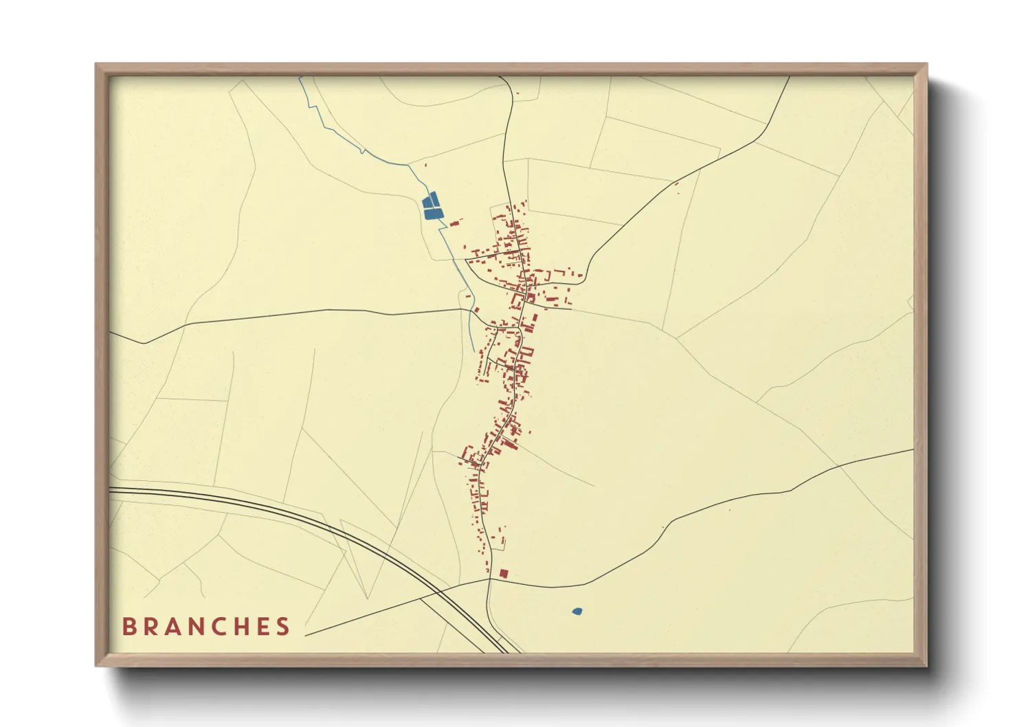 Une affiche de carte sur Branches