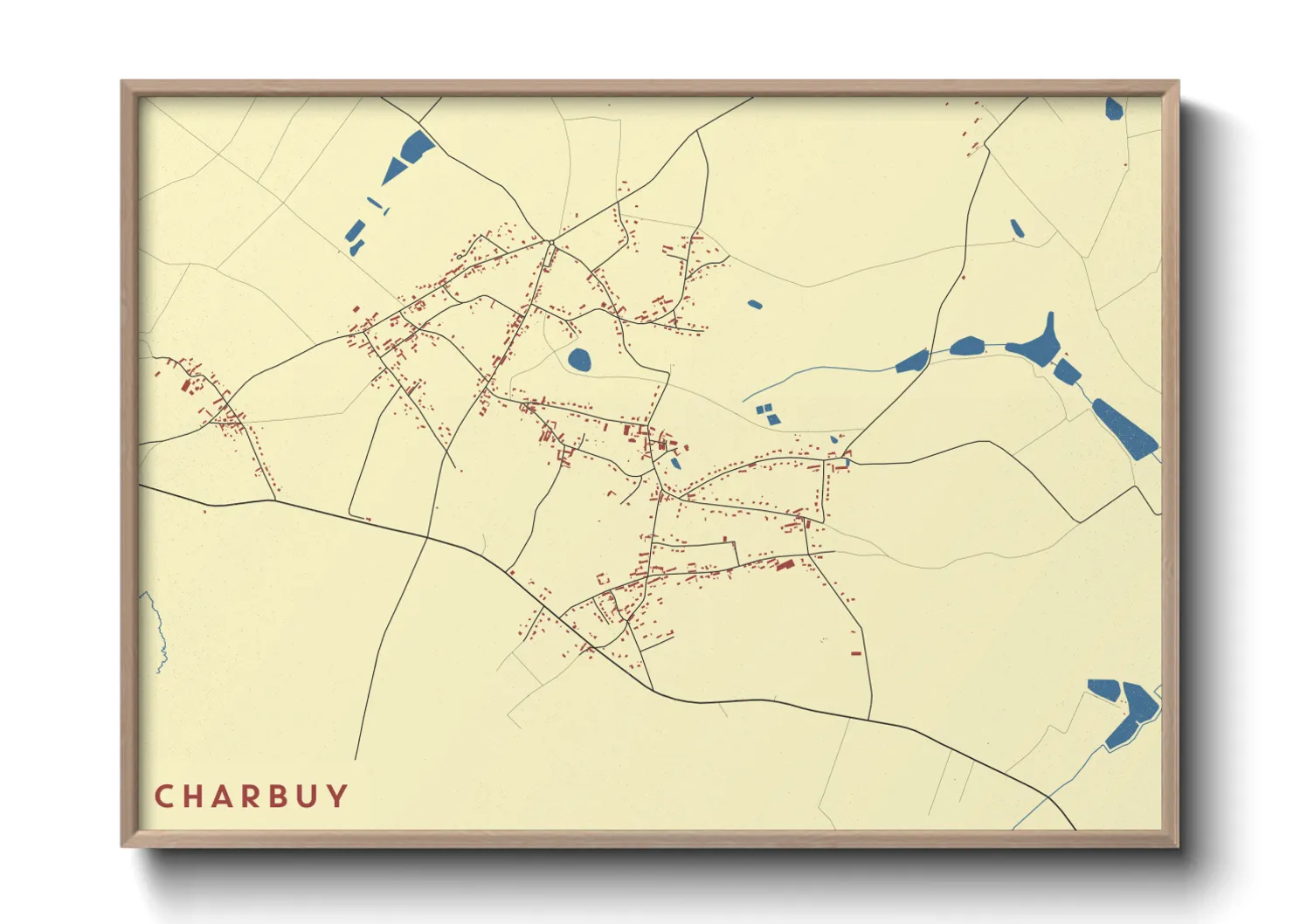 Une affiche de carte sur Charbuy