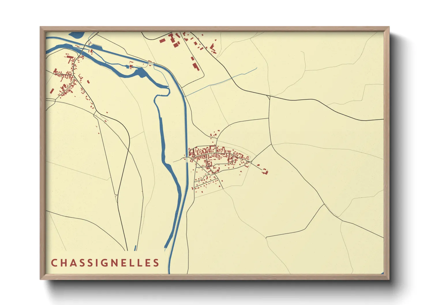 Une affiche de carte sur Chassignelles