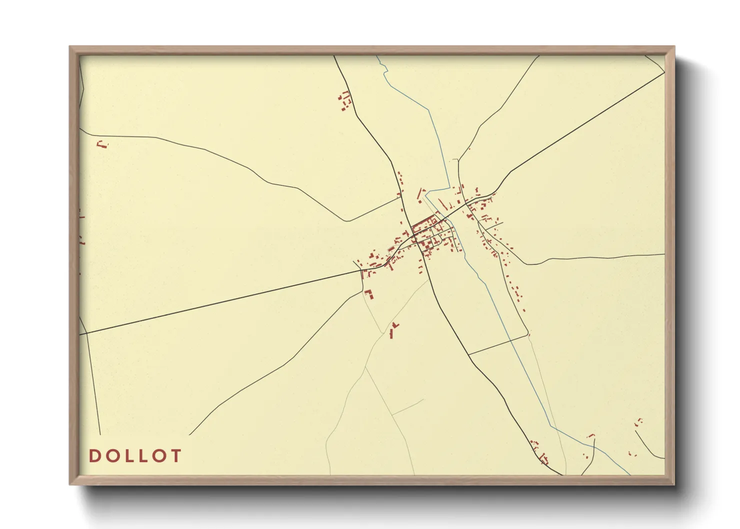 Une affiche de carte sur Dollot