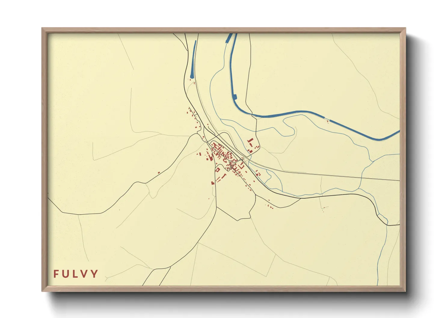 Une affiche de carte sur Fulvy