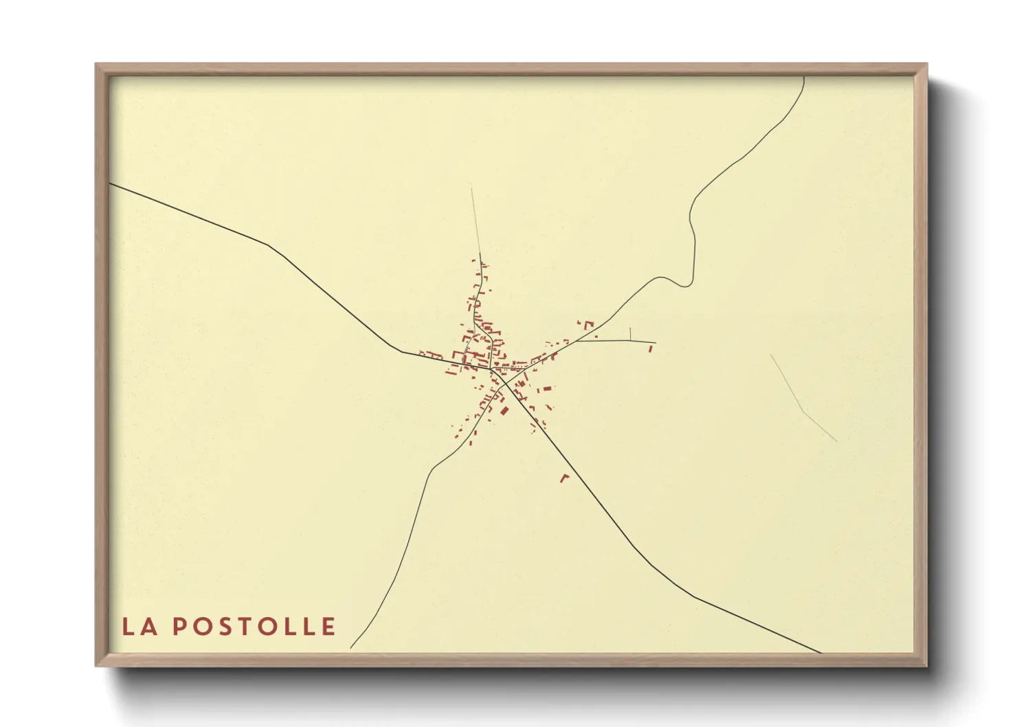 Une affiche de carte sur La Postolle