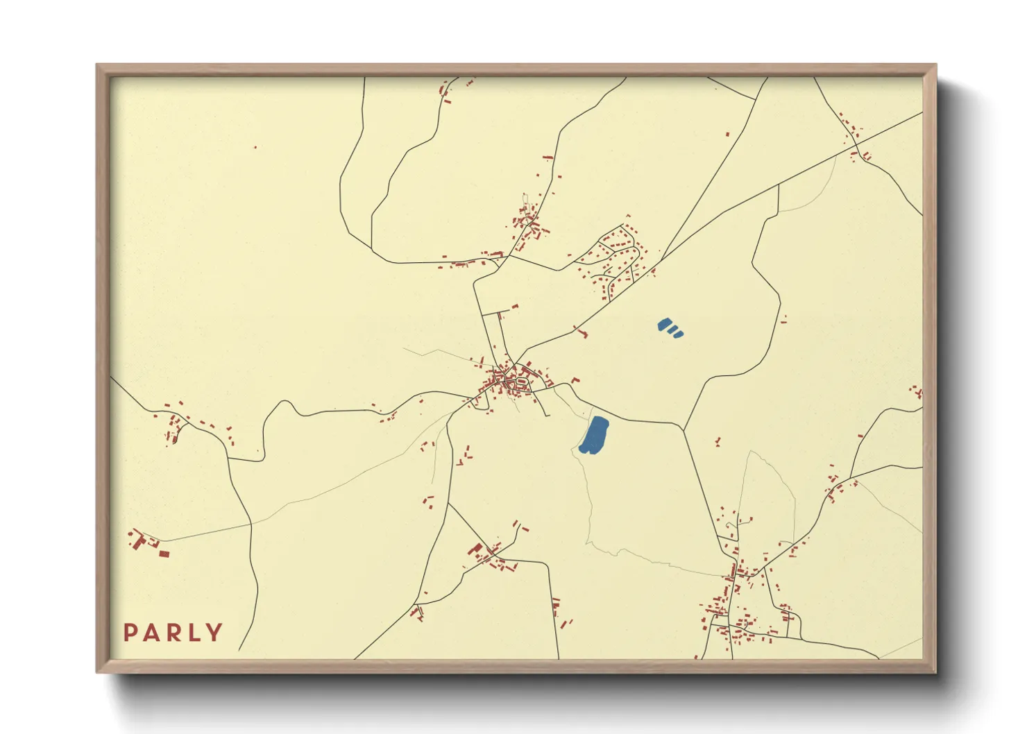 Une affiche de carte sur Parly