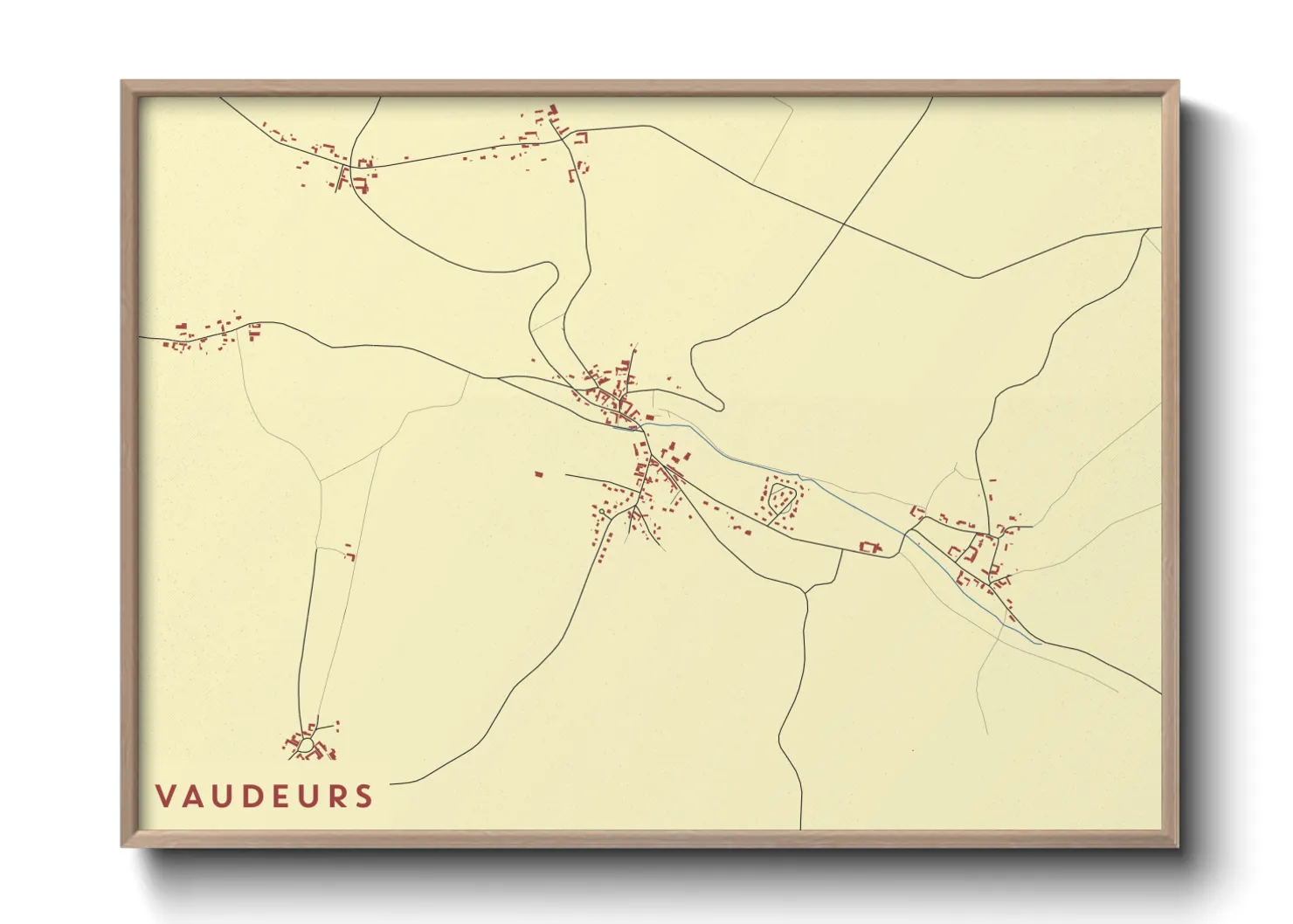 Une affiche de carte sur Vaudeurs