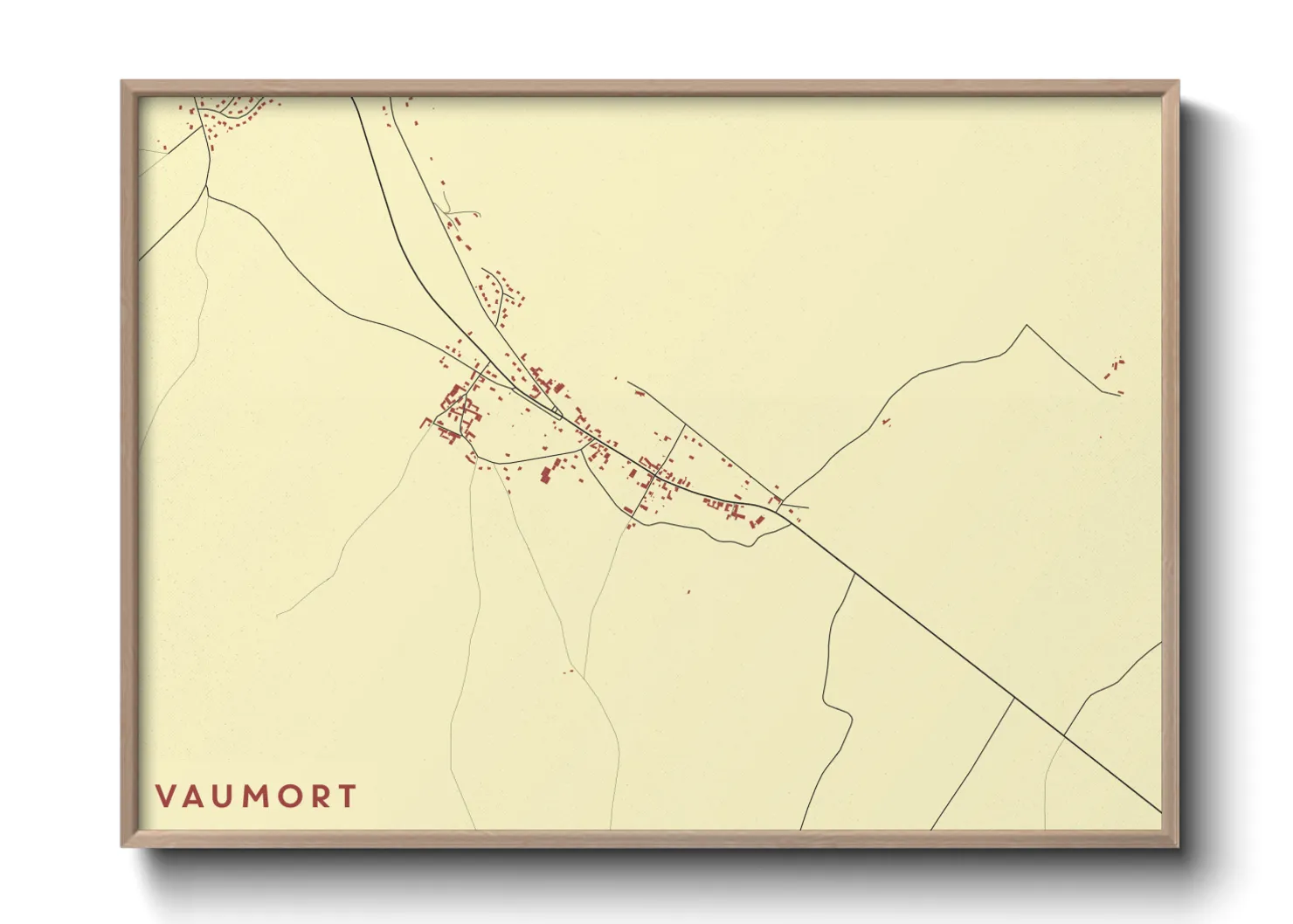 Une affiche de carte sur Vaumort