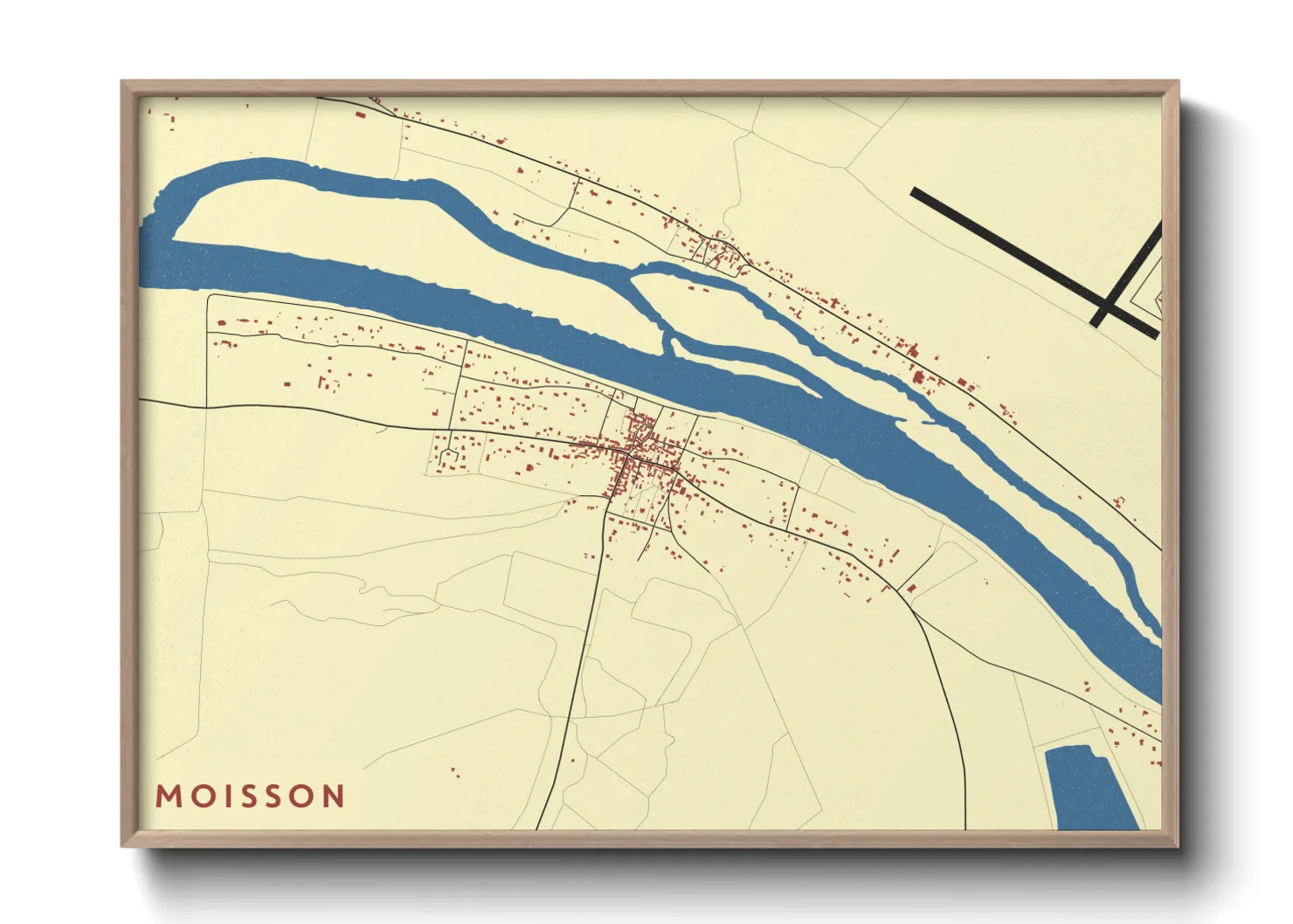 Une affiche de carte sur Moisson