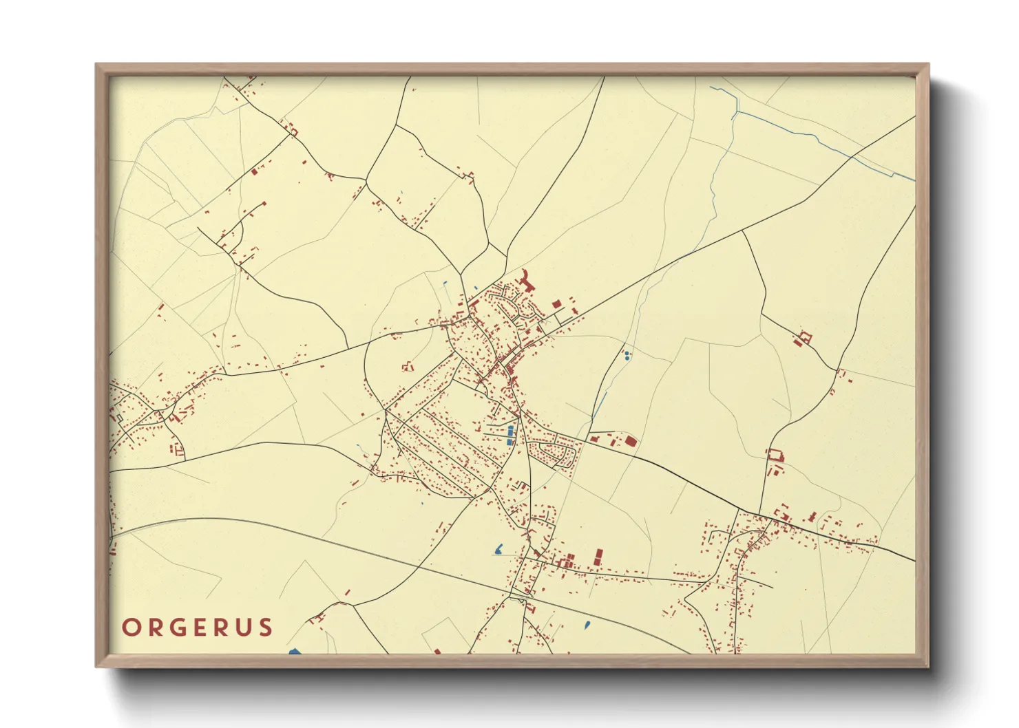 Une affiche de carte sur Orgerus