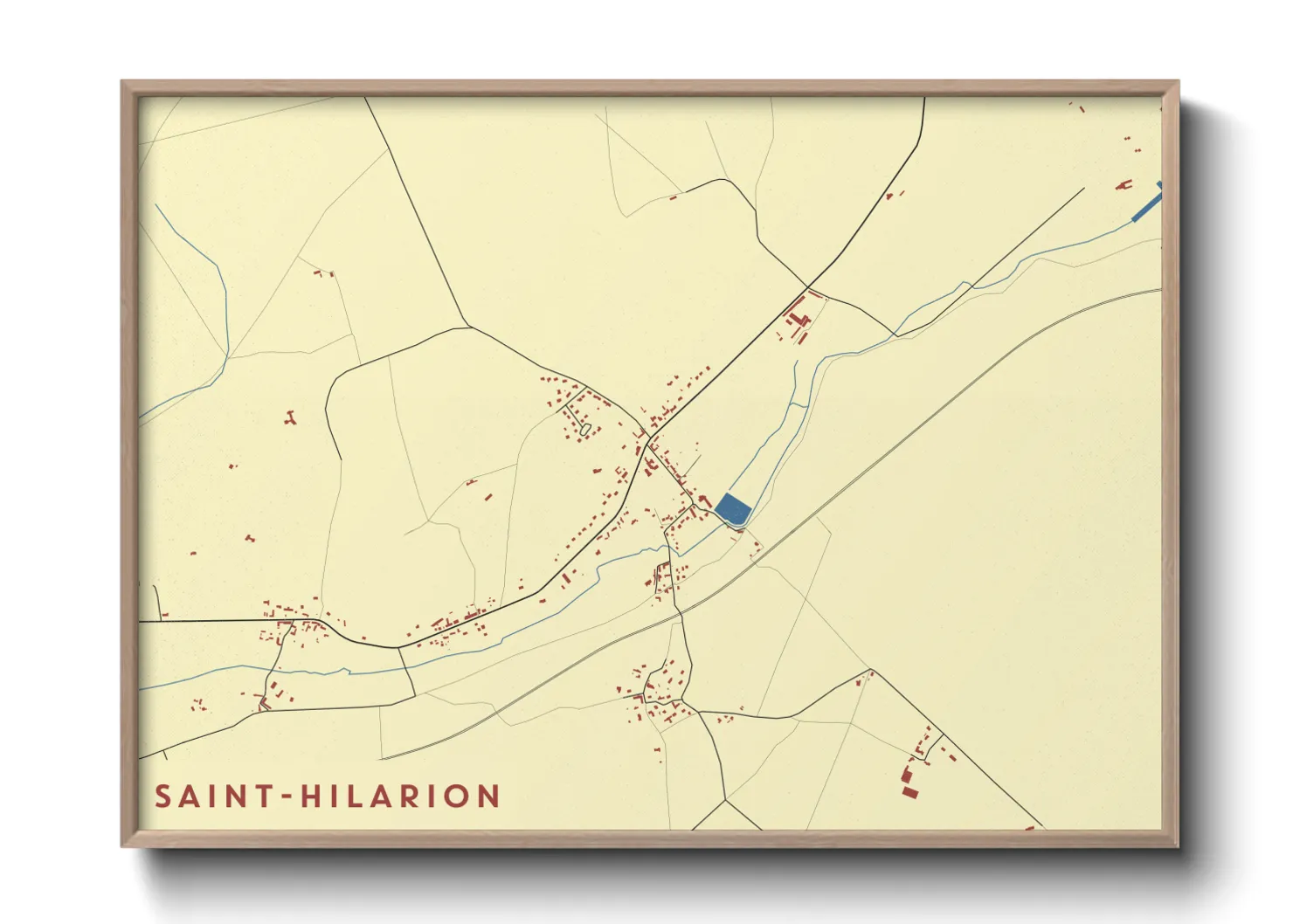 Une affiche de carte sur Saint-Hilarion