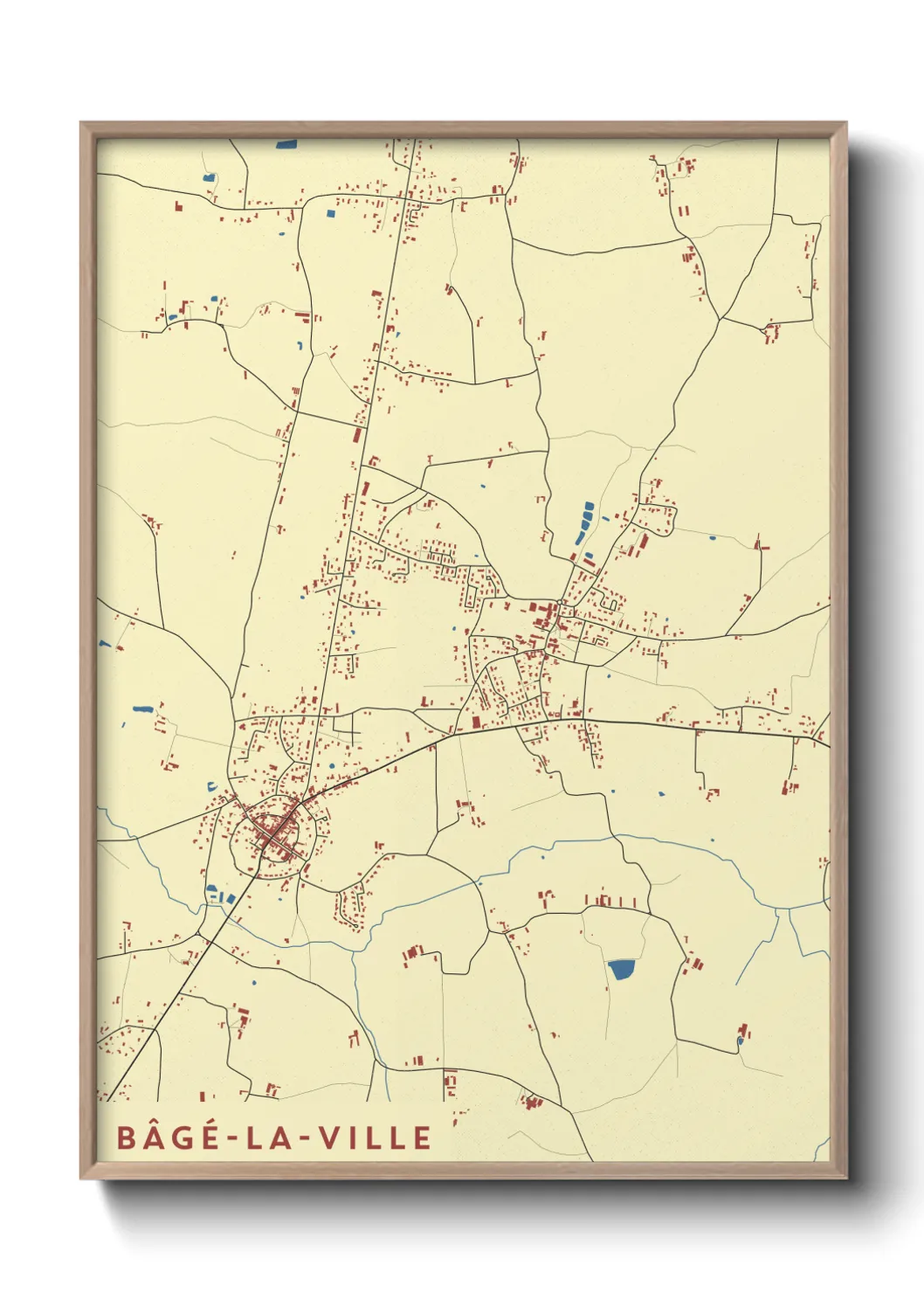 Un poster carteBâgé-la-Ville