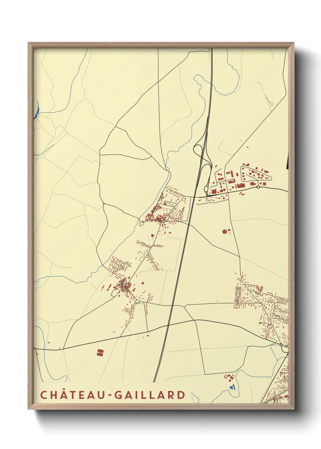 Un poster carteChâteau-Gaillard
