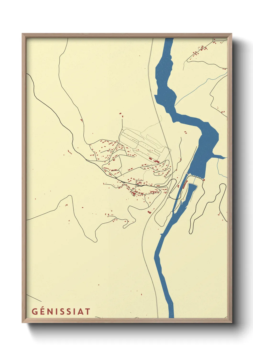 Un poster carteGénissiat