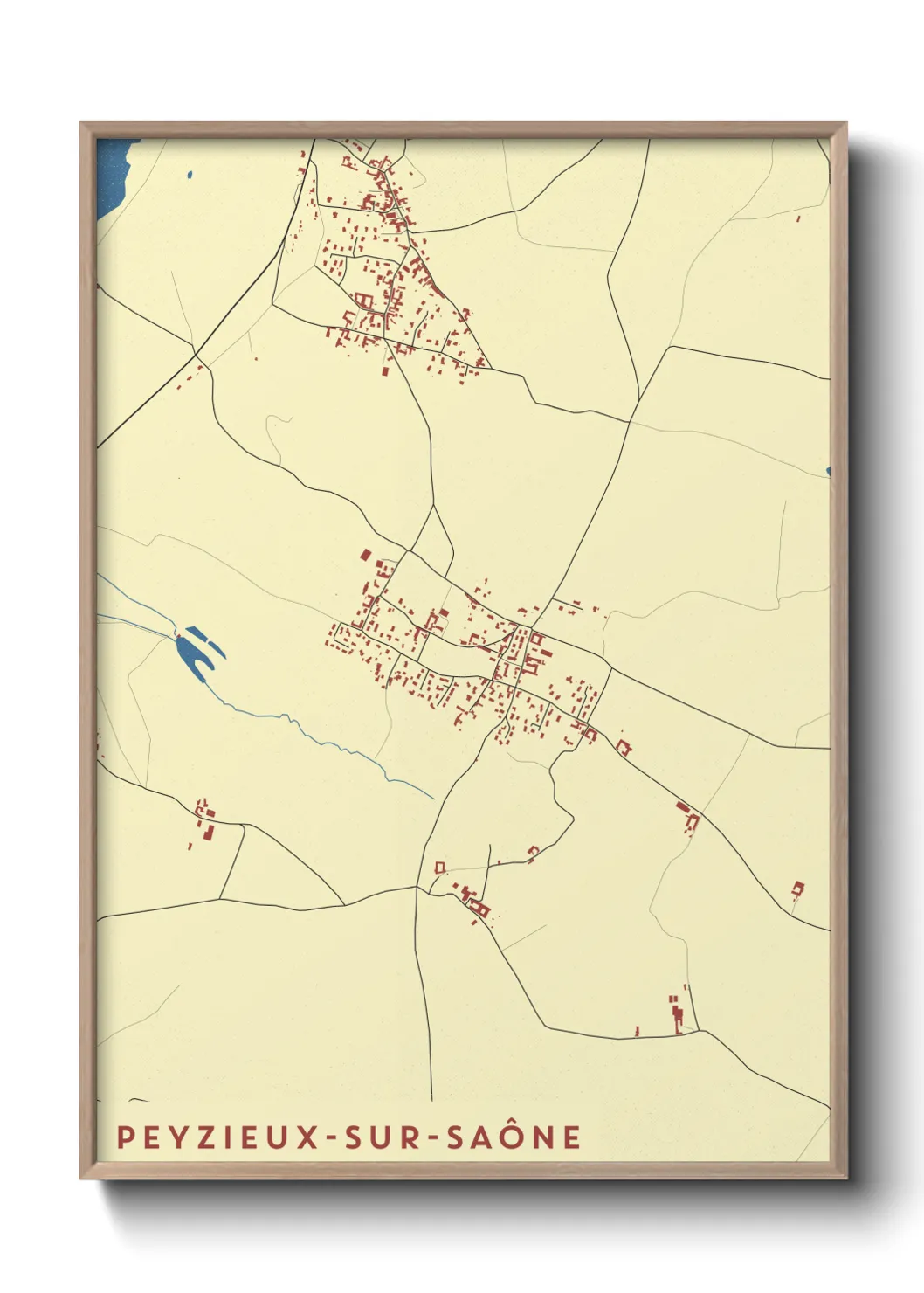 Un poster cartePeyzieux-sur-Saône