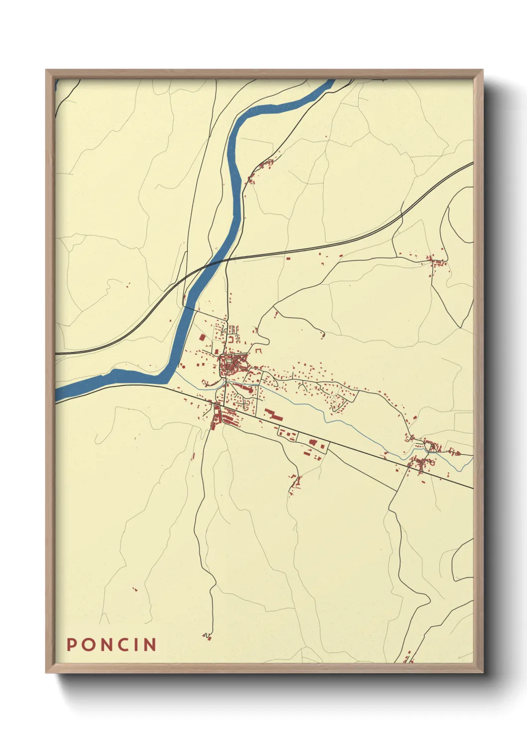 Un poster cartePoncin