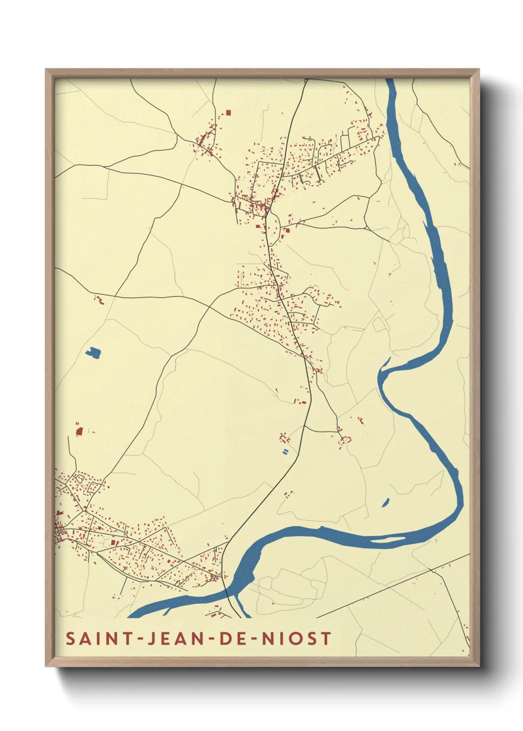 Un poster carteSaint-Jean-de-Niost