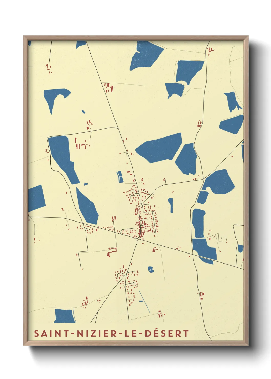 Un poster carteSaint-Nizier-le-Désert