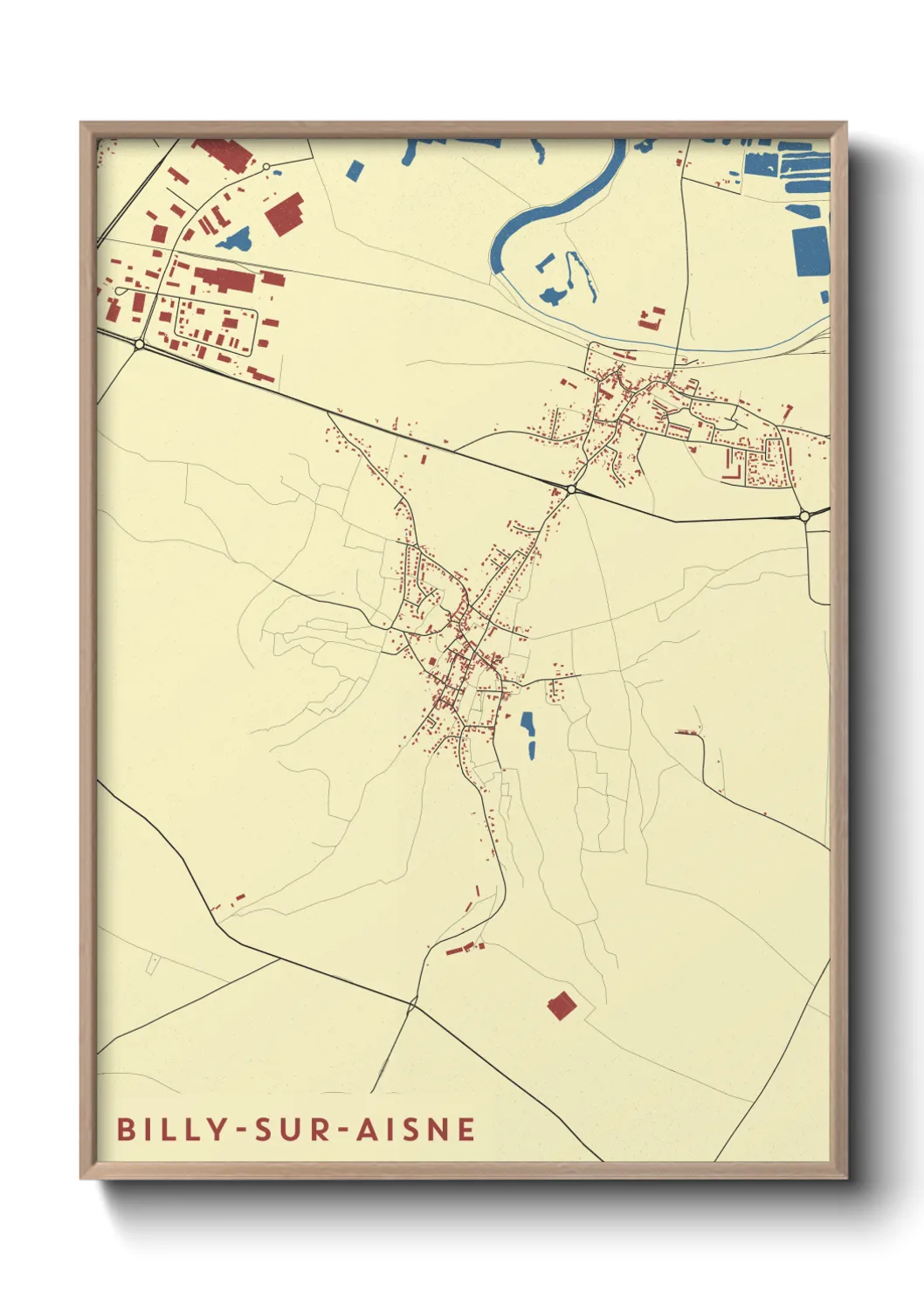 Un poster carteBilly-sur-Aisne