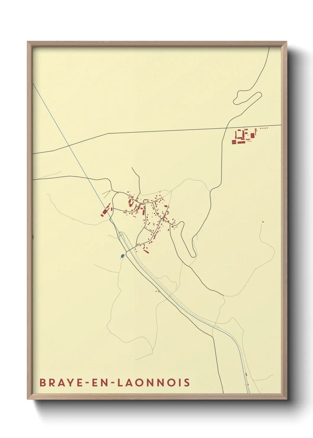 Un poster carteBraye-en-Laonnois