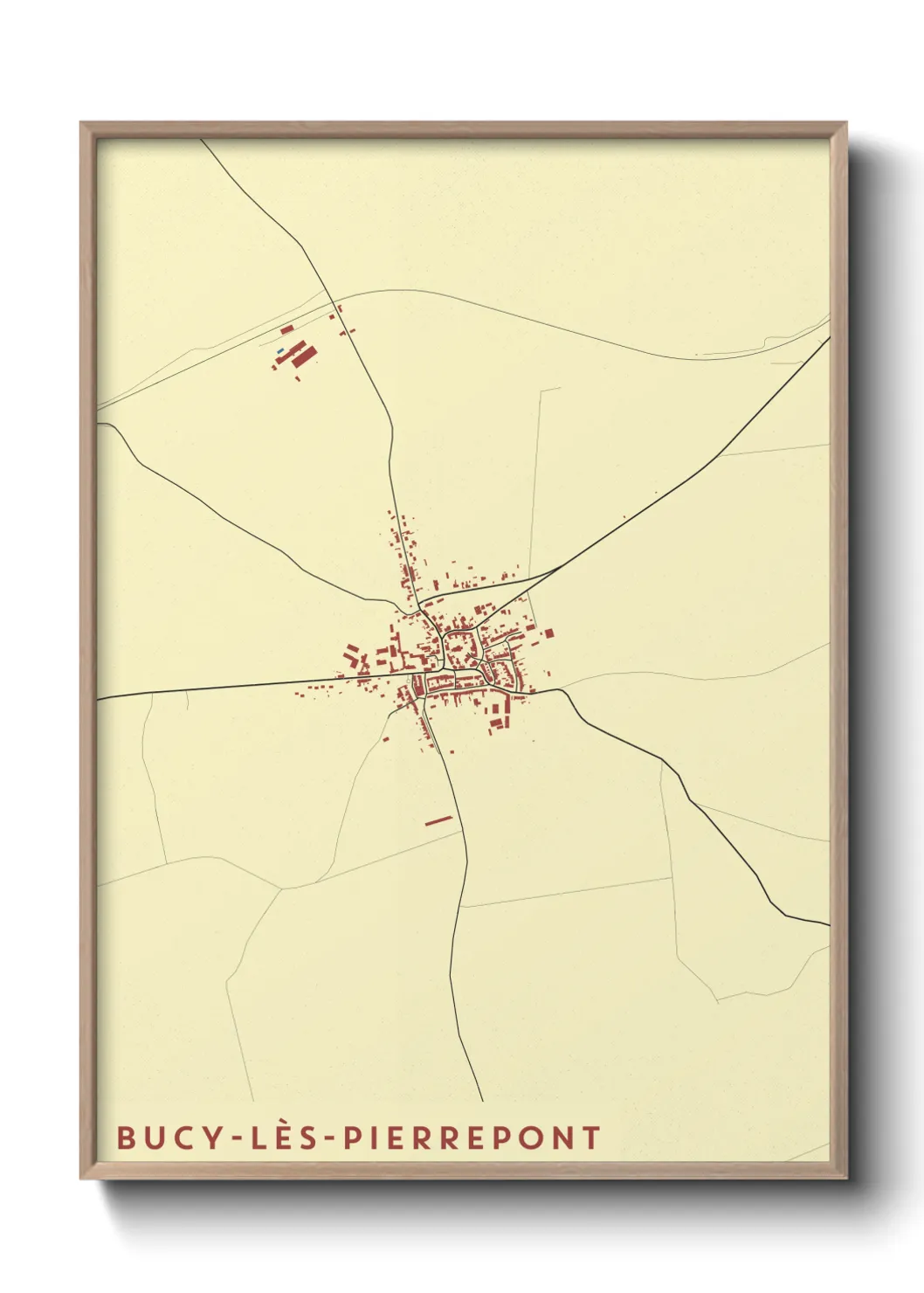 Un poster carteBucy-lès-Pierrepont