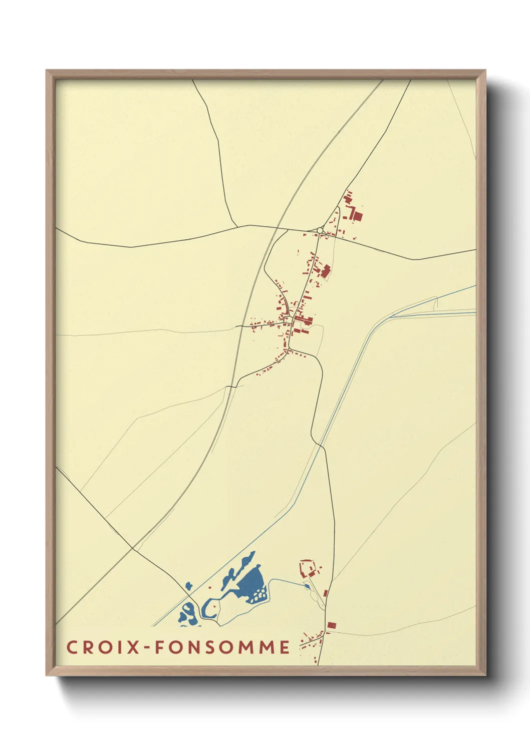 Un poster carteCroix-Fonsomme