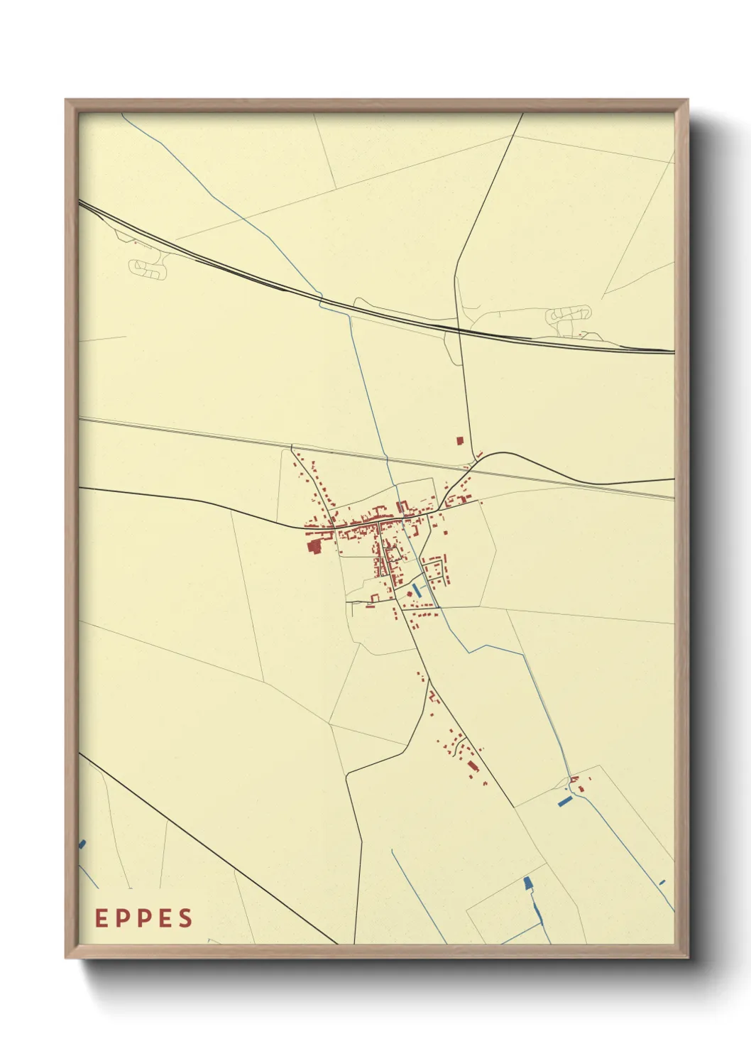 Une affiche de carte sur Eppes