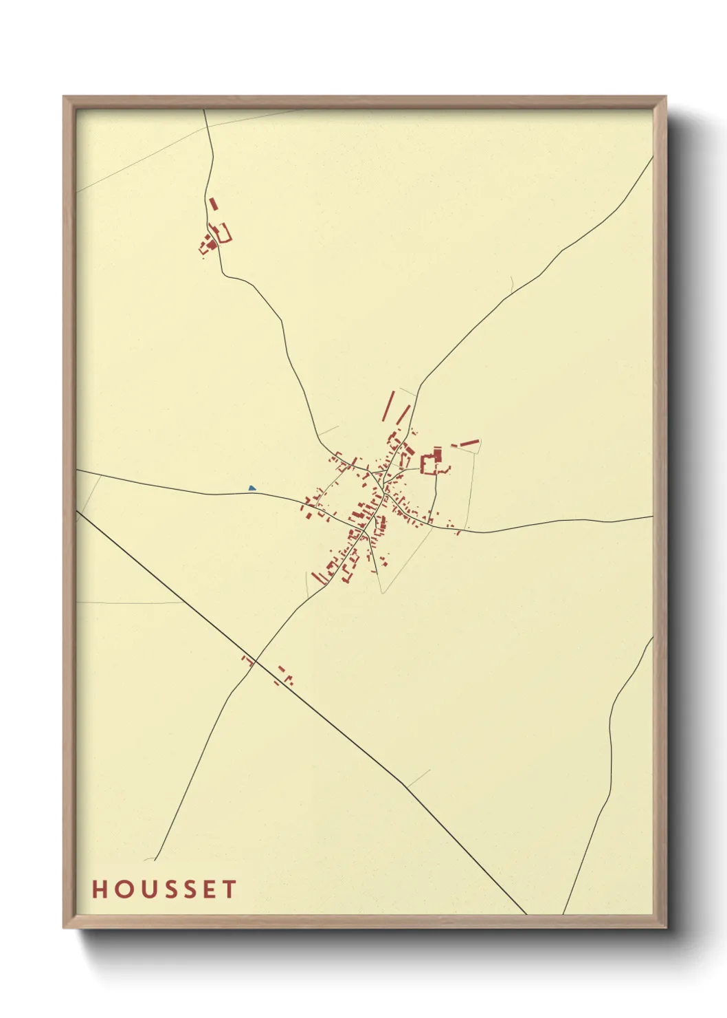 Une affiche de carte sur Housset