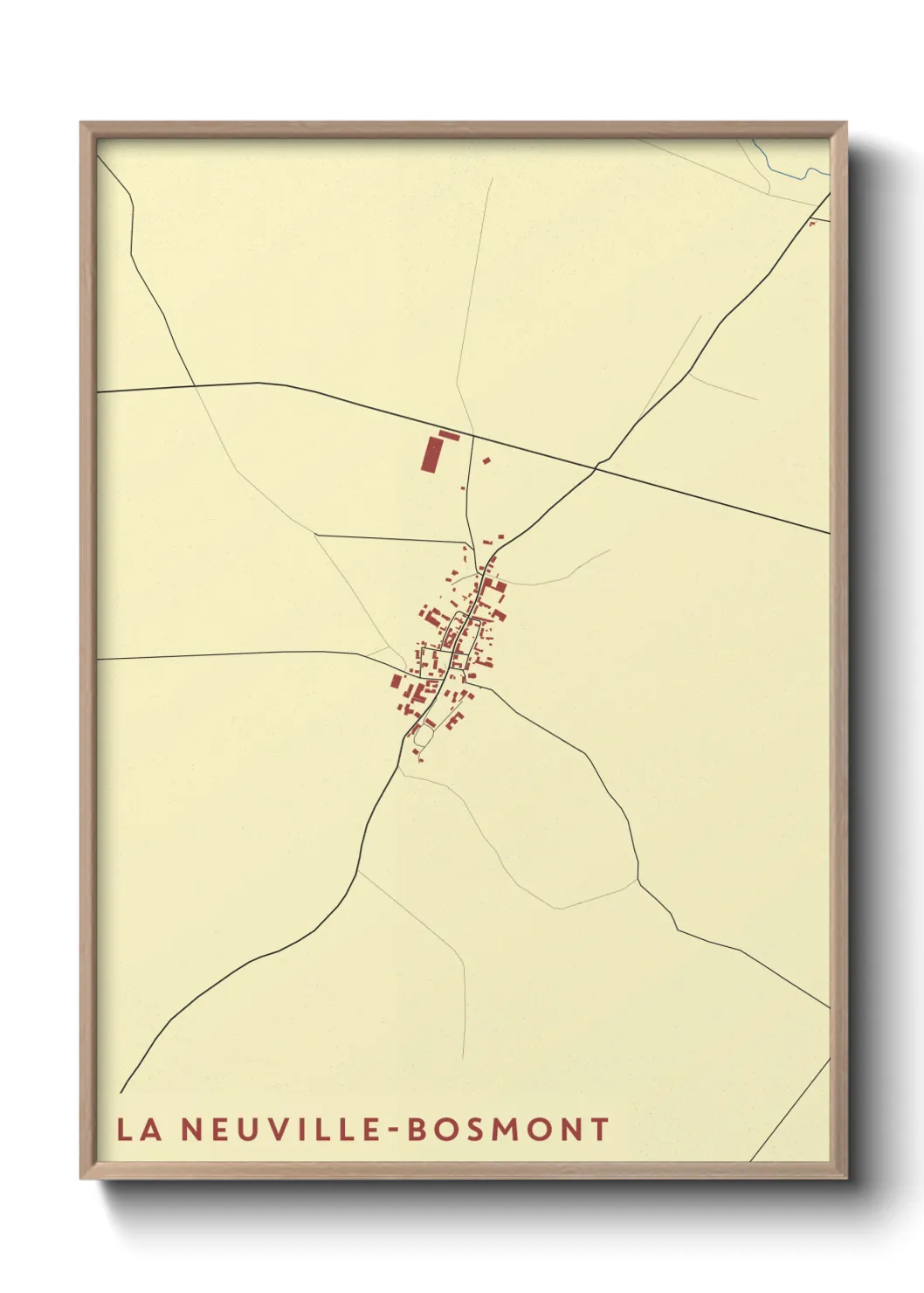 Un poster carteLa Neuville-Bosmont