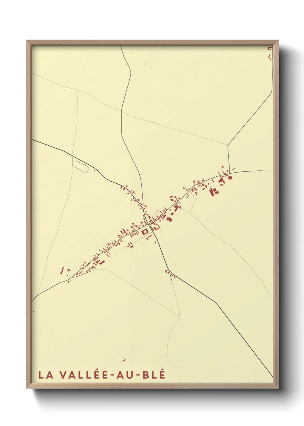 Un poster carteLa Vallée-au-Blé