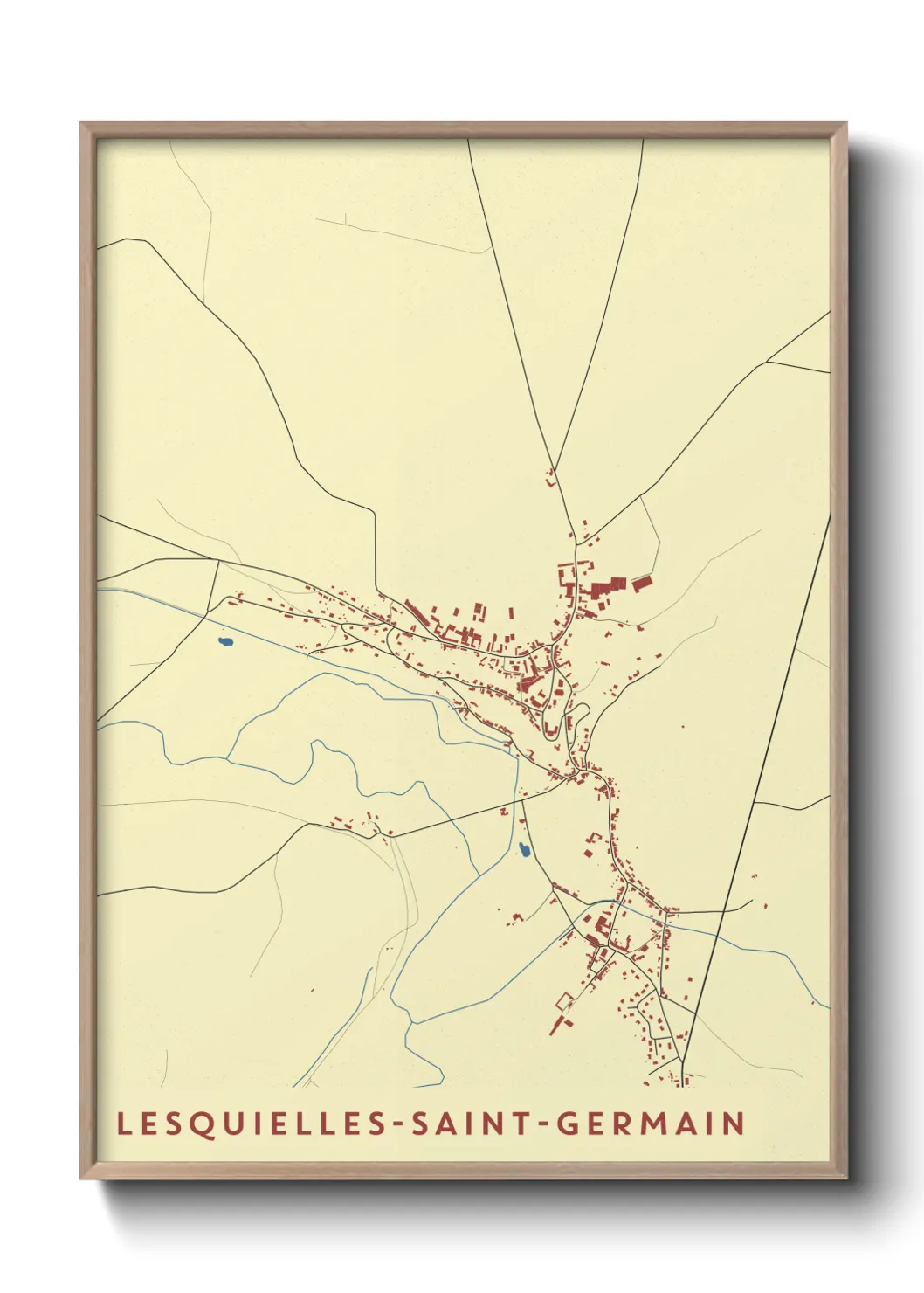 Un poster carteLesquielles-Saint-Germain