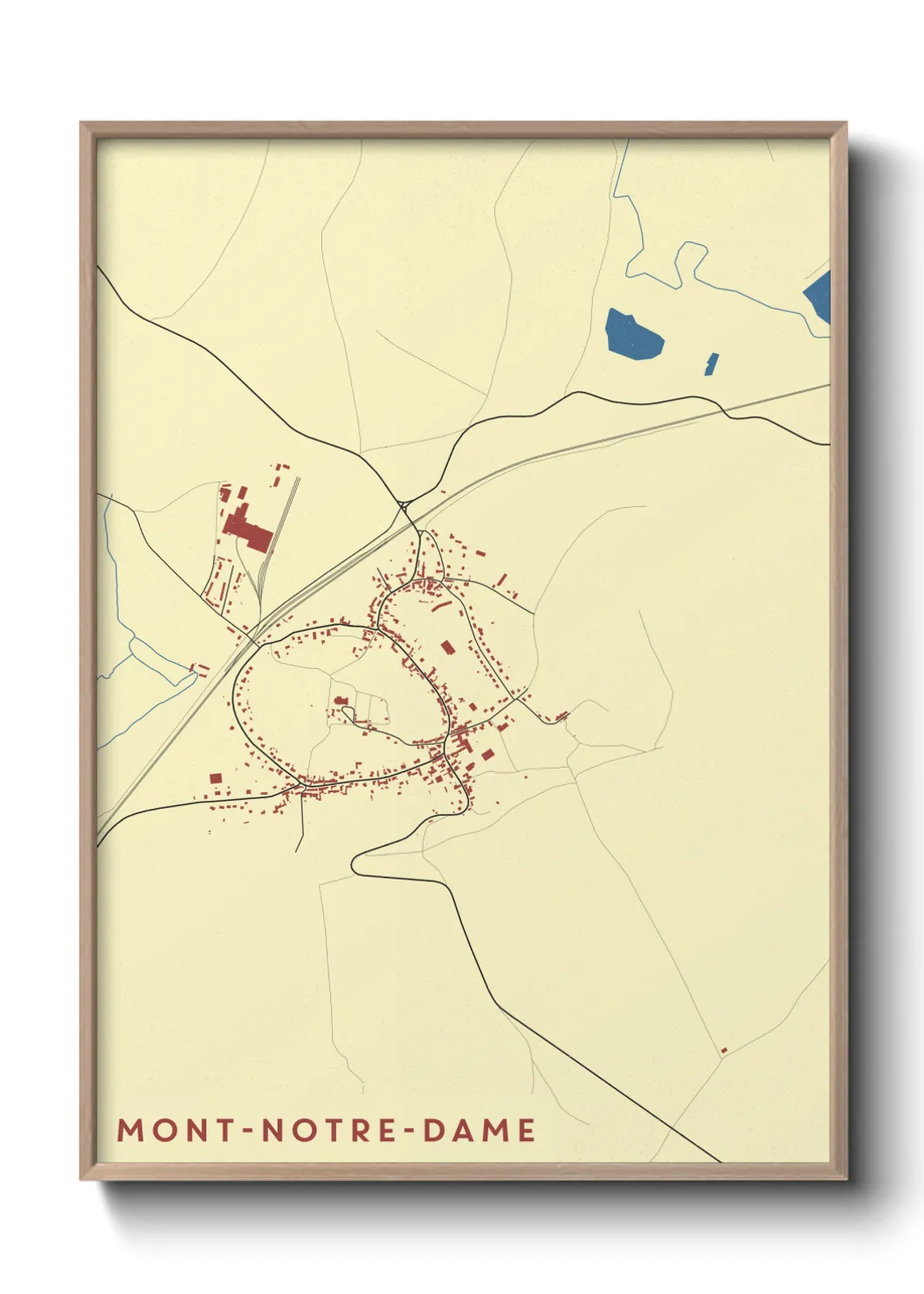 Un poster carteMont-Notre-Dame