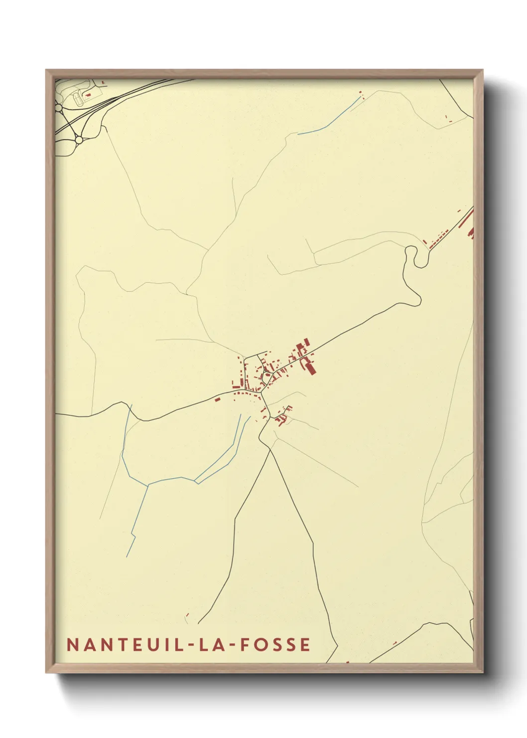 Un poster carteNanteuil-la-Fosse