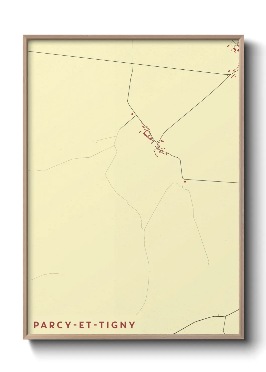 Un poster carteParcy-et-Tigny