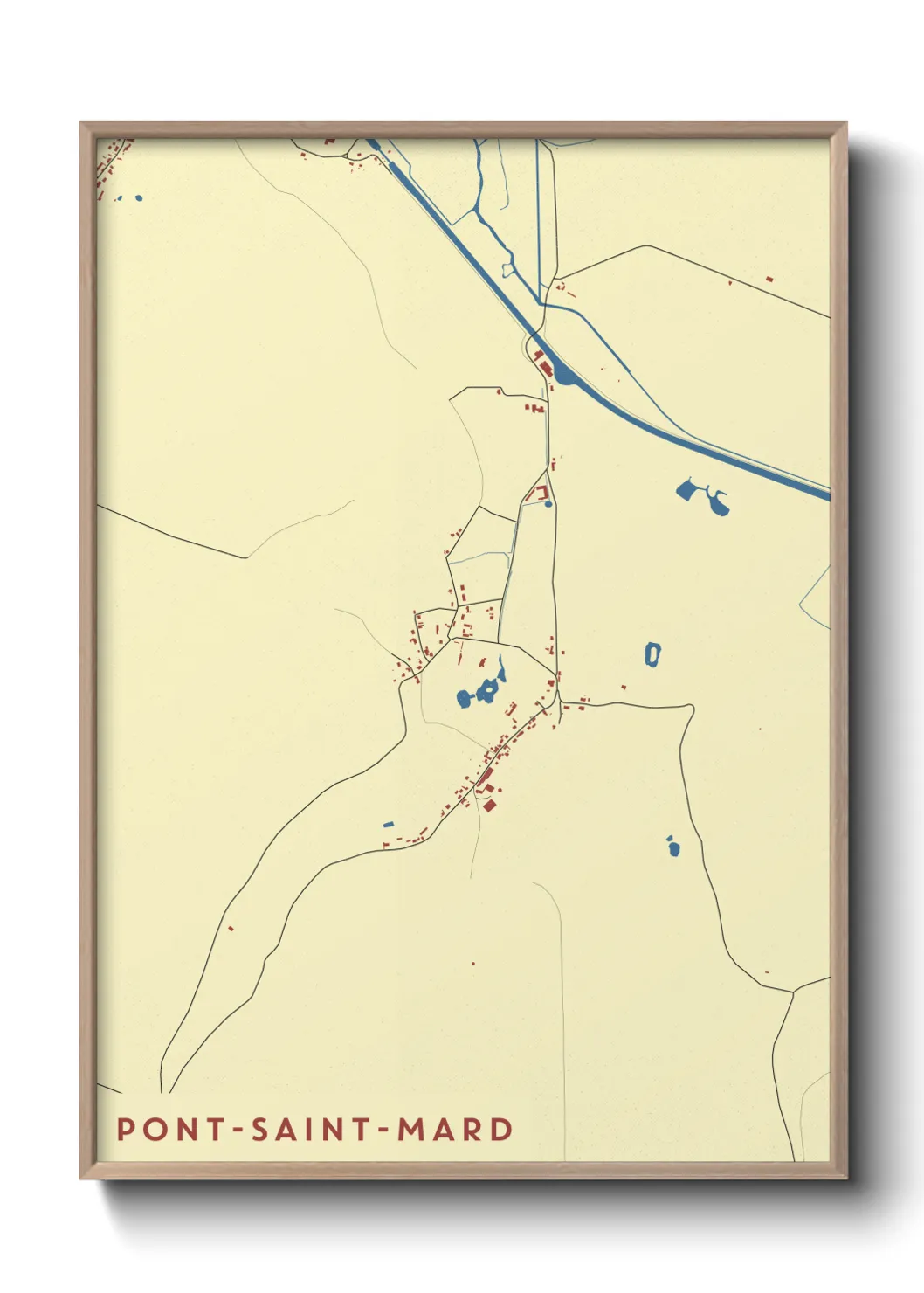 Un poster cartePont-Saint-Mard