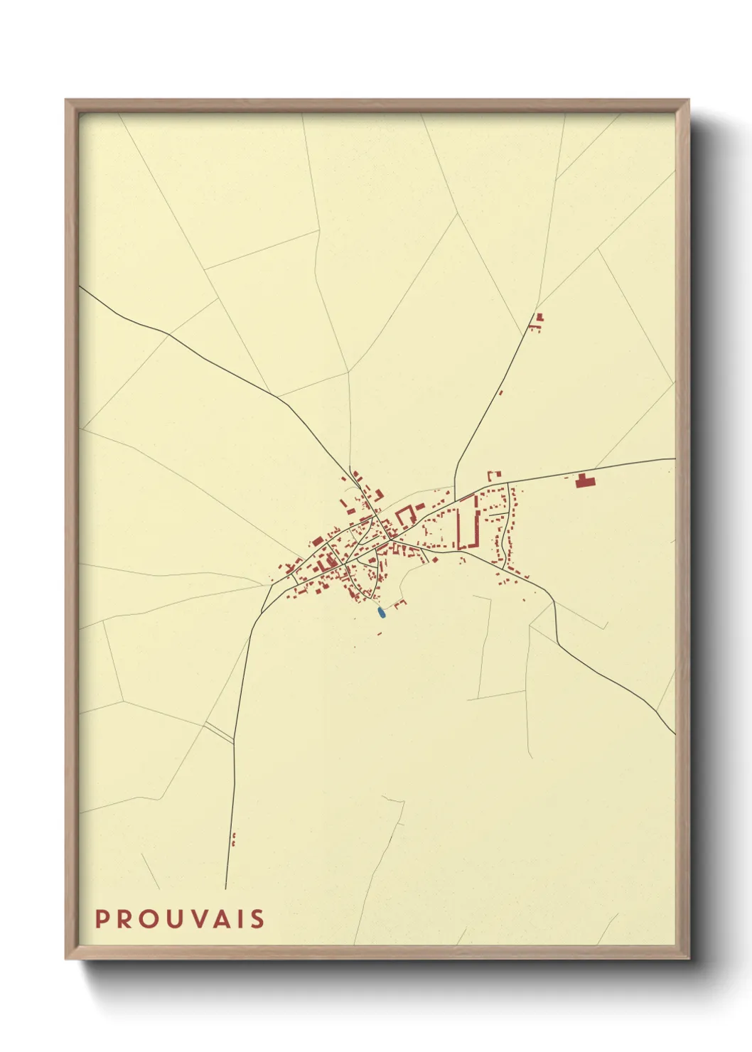 Une affiche de carte sur Prouvais