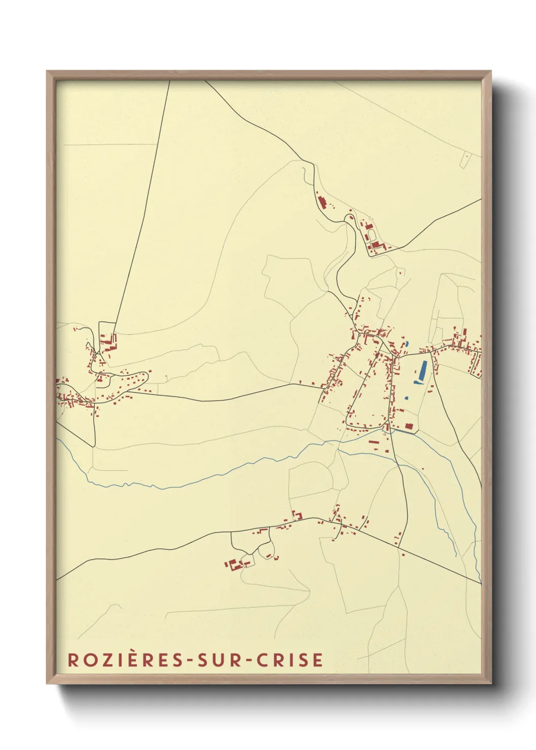 Un poster carteRozières-sur-Crise