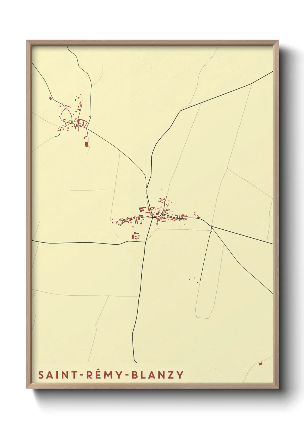 Un poster carteSaint-Rémy-Blanzy