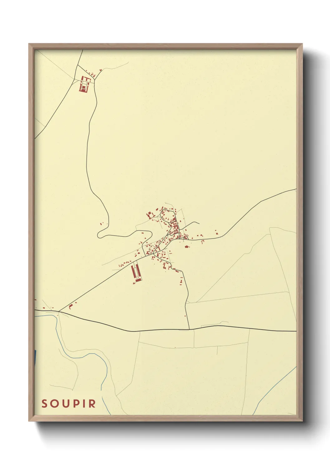 Une affiche de carte sur Soupir